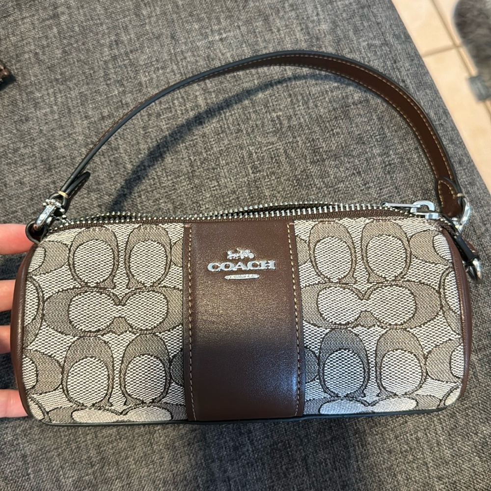Nolita Barrel Bag in Signature Jacquard
